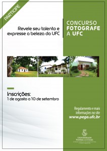 Cartaz do concurso "Fotografe a UFC"